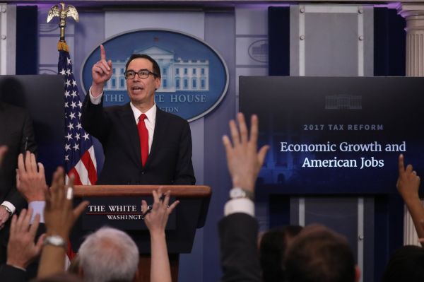 Steven Mnuchin, USA.