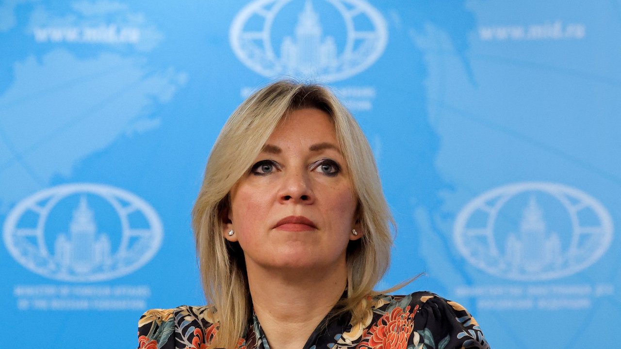 Mluv ruskho ministerstva zahrani Maria Zacharovov.