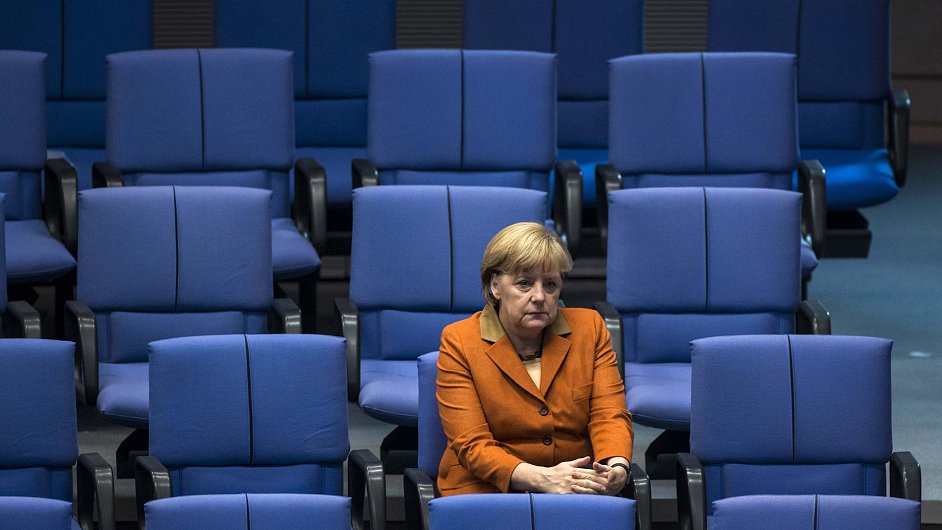 Angela Merkelov na jednn Bundestagu