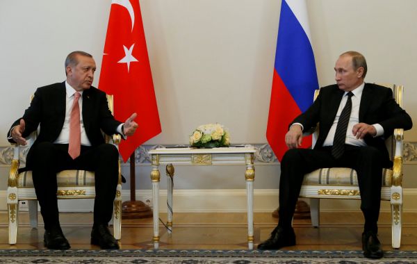 Erdogan a Putin v Rusku.
