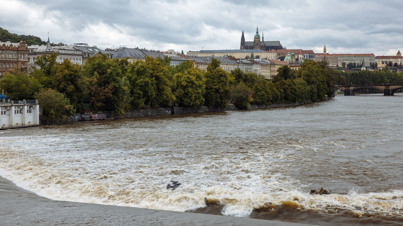 Zven prtok ve vodn ndri Vran, Povodn 2024, Vran nad Vltavou