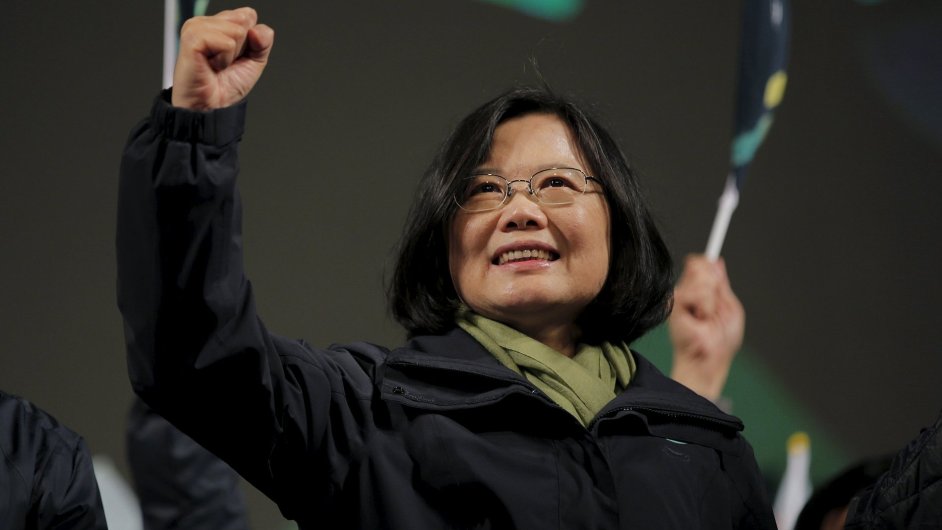 Prezidentské volby na Tchaj-wanu vyhrála opozièní vùdkynì Cchaj Jing-wen.
