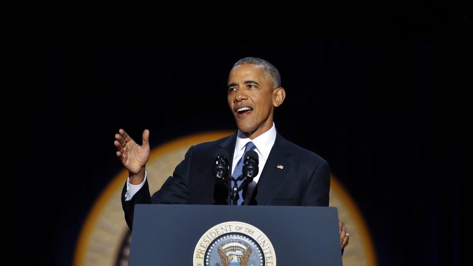 President Barack Obama speaks during his farewell address at McCormick Place in Chicago