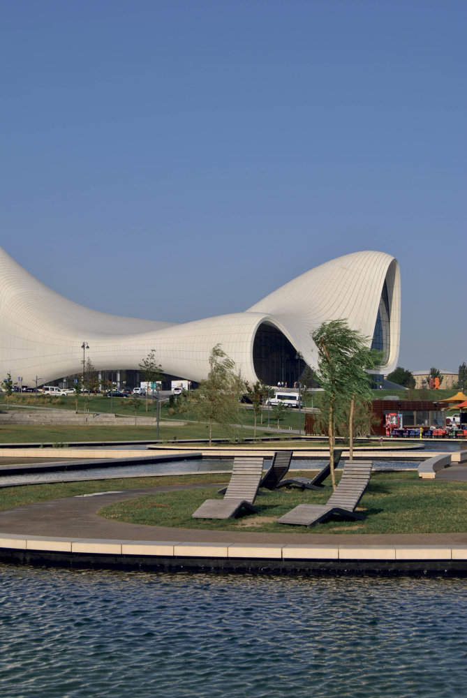 Odpočinková zóna v azerbajdžánském Baku