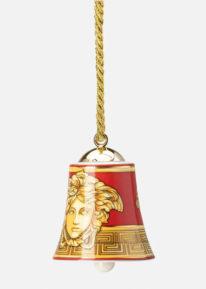 Versace ozdoba Porcelánový zvoneček, výška 7 cm, cena: 69 eur, prodává: Versace.com