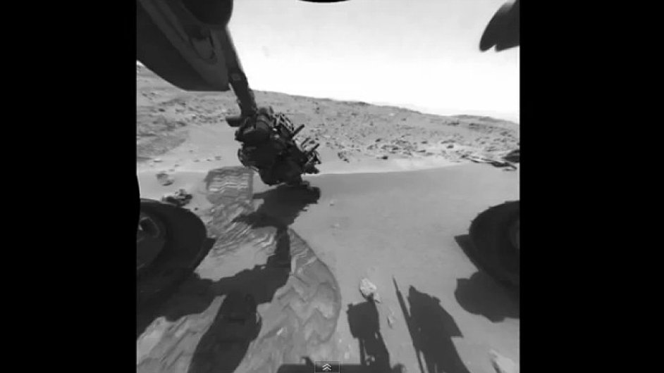 Voztko Curiosity na Marsu