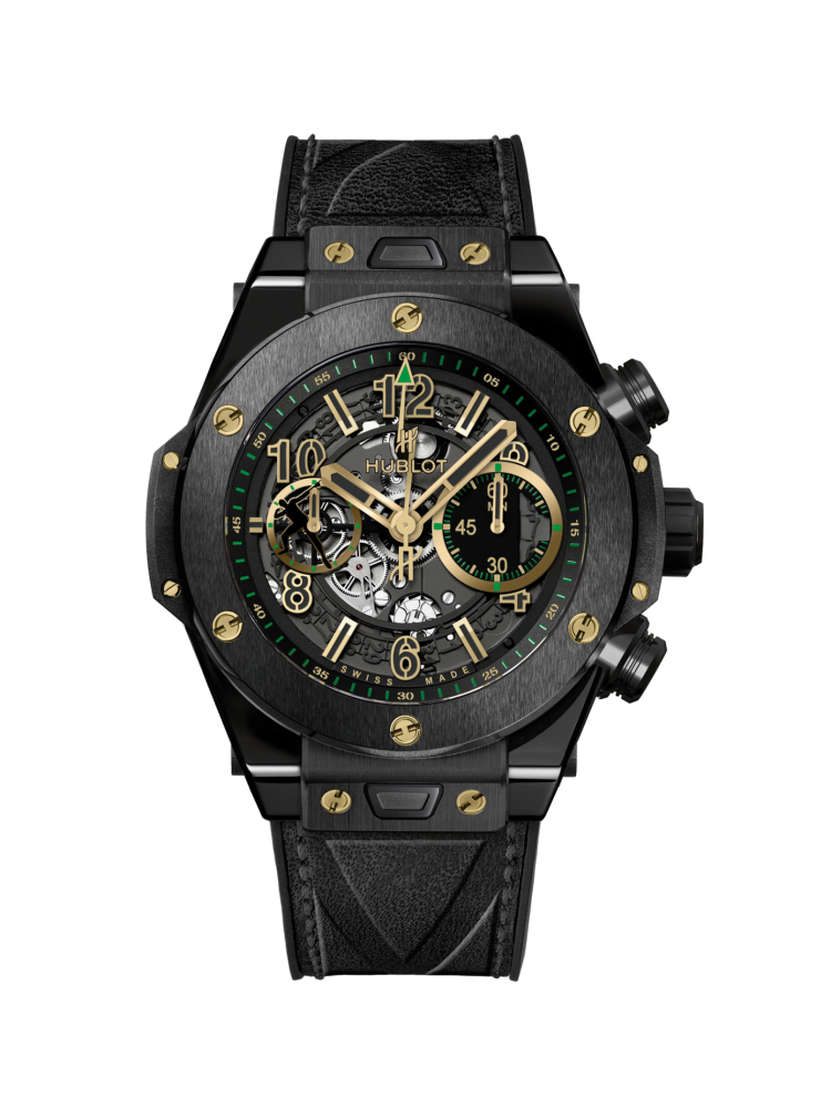 Nejnovější limitovaná edice hodinek Hublot byla navržena ve spolupráci s nejrychlejším mužem planety Usainem Boltem. Výrazným designovým prvkem je ručička ve tvaru blesku.
Cena 596 000 Kč.