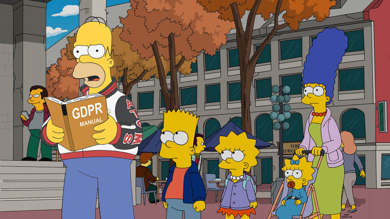 GDPR je tma i pro Homera Simpsona.