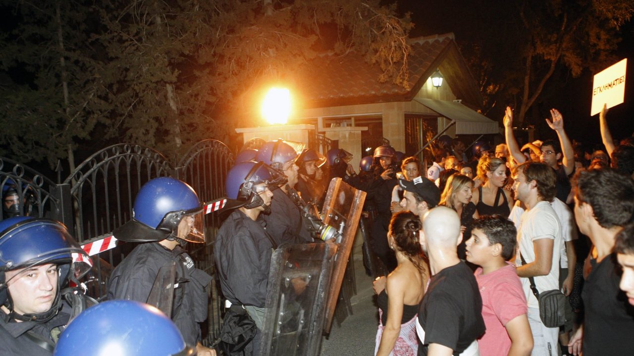 Protesty na Kypru