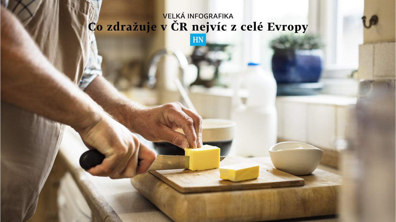 Za poslední rok se v Èesku zvedla cena másla v prùmìru o více než 60 procent, nejvíc v rámci celé EU.
