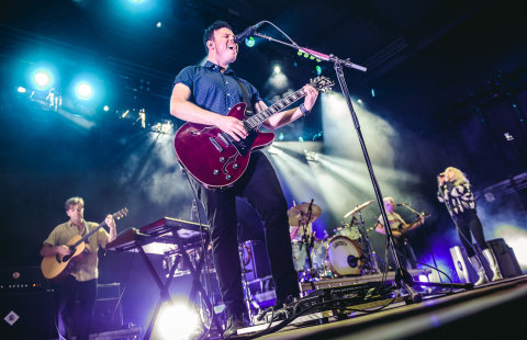 Snímek z koncertu Paramore na festivalu Rock for People.