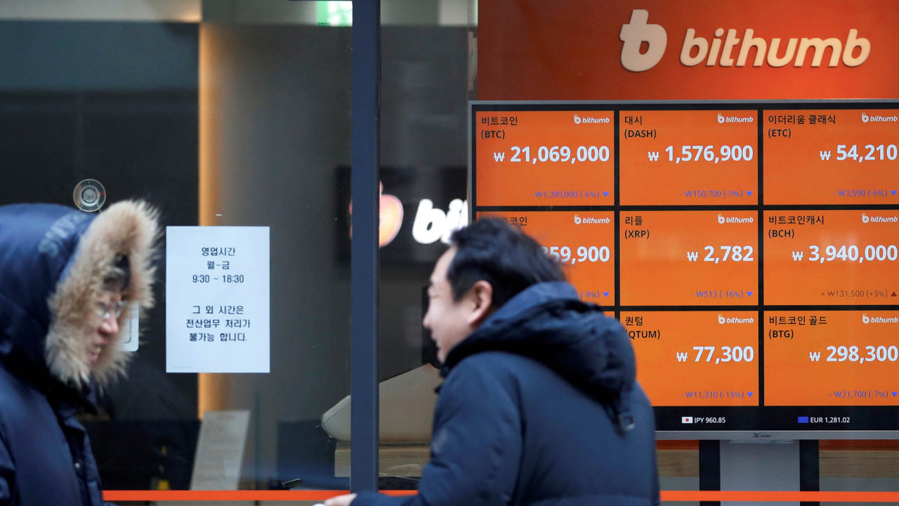 Spekulace o vývoji cen kryptomìn, jako je tøeba bitcoin, je v Jižní Koreji velmi populární.