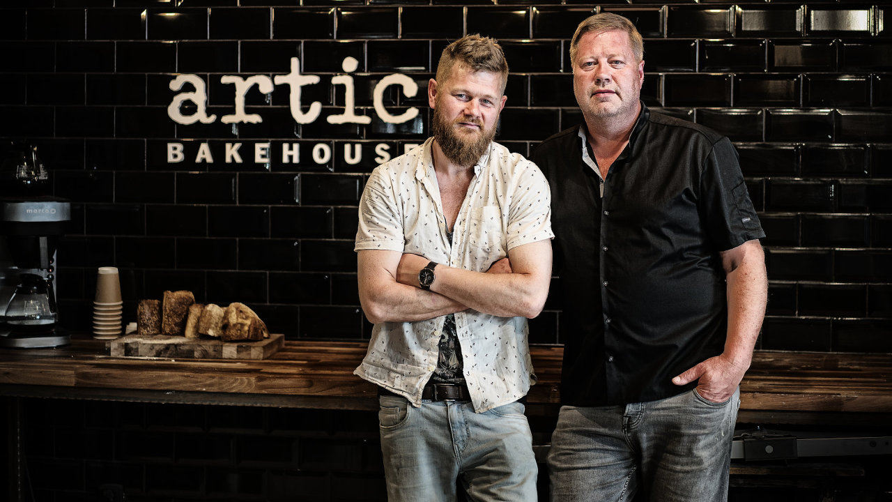 Spolumajitel Artic Bakehouse Dav Arnrsson (vlevo) a Gudbjartur Gudbjartsson