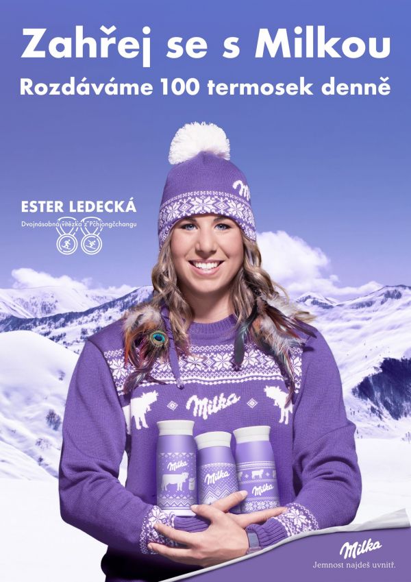 Kampaň Milky s Ester Ledeckou