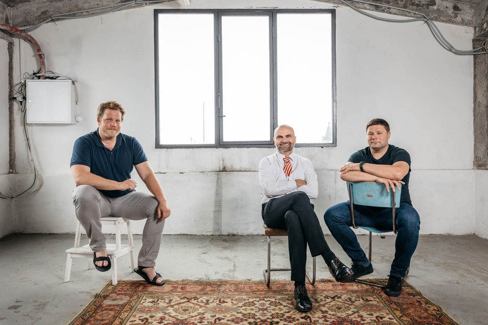 Jan Čulík, Jan Krajč a Tomáš Vrba (zleva)