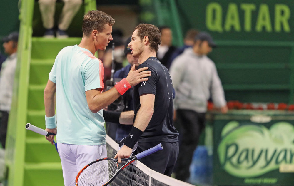 Nejlepší český tenista posledních let Tomáš Berdych patřil k Murrayho dlouholetým rivalům.