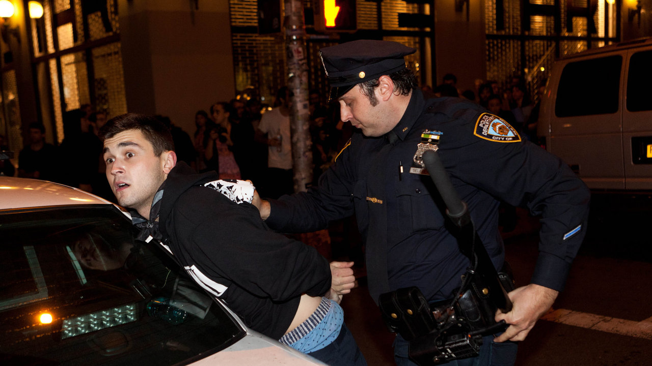 Policie zadrela na 70 aktivist Occupy Wall Street