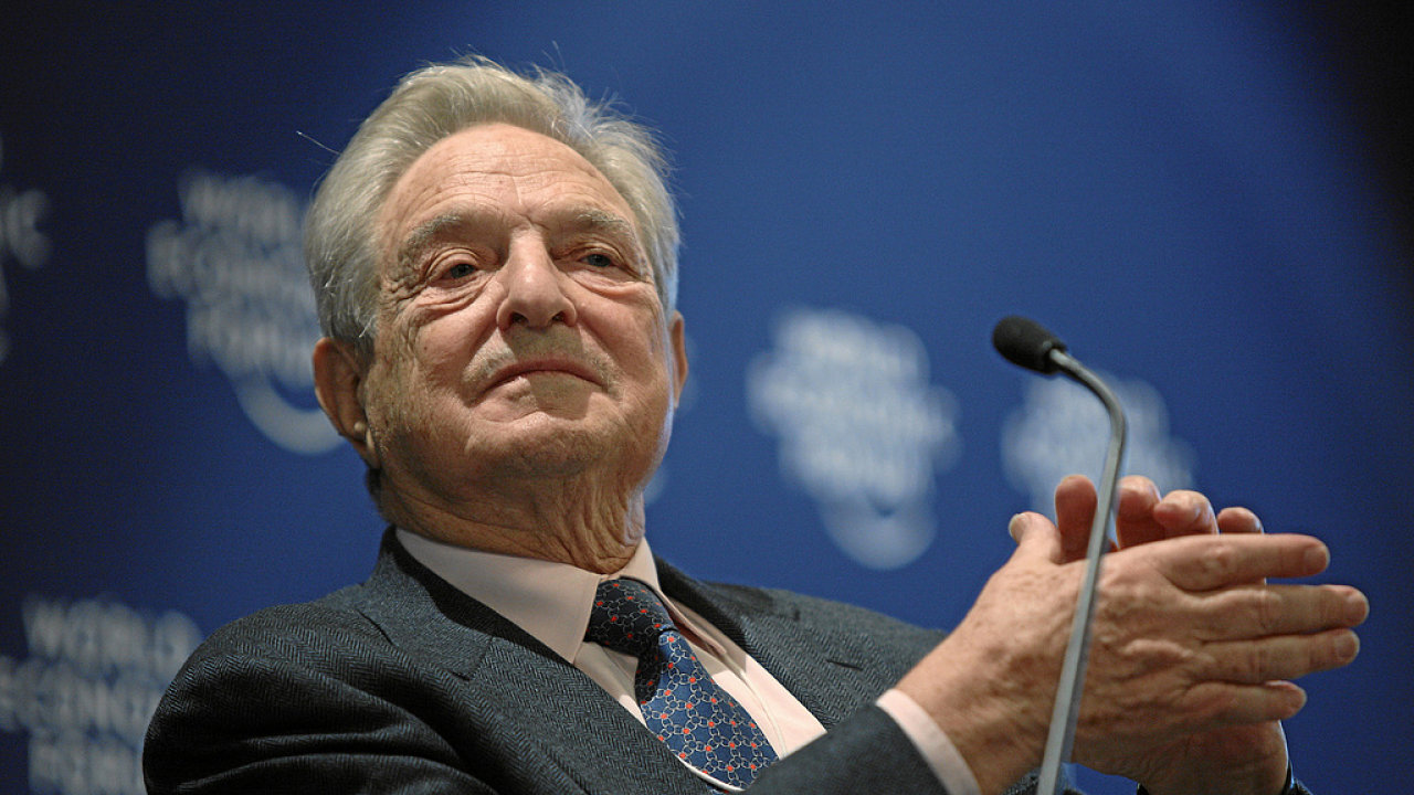 Miliard George Soros na Svtovm ekonomickm fru v Davosu
