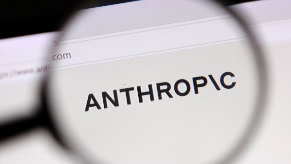 Illustration shows Anthropic logo