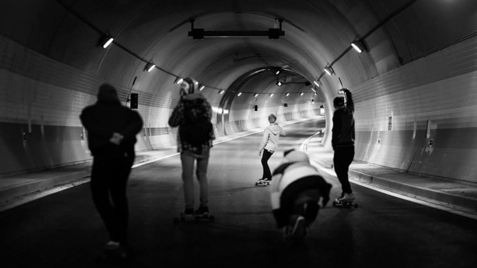 Tunel Blanka jako skateboardov dlnice