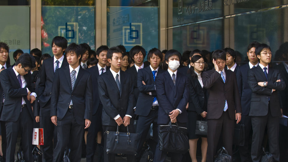 Japonsko, zamstnanci, nezamstnanost, Tokio