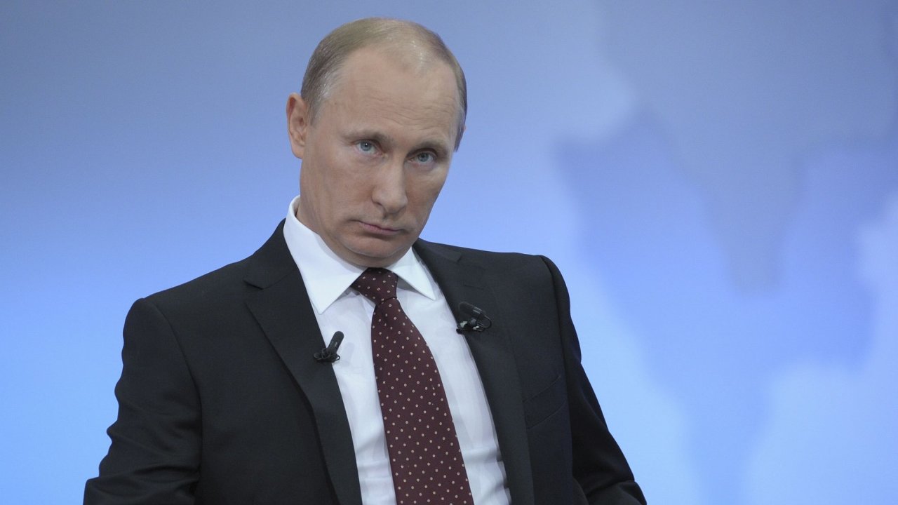 Vladimir Putin bìhem televizní debaty