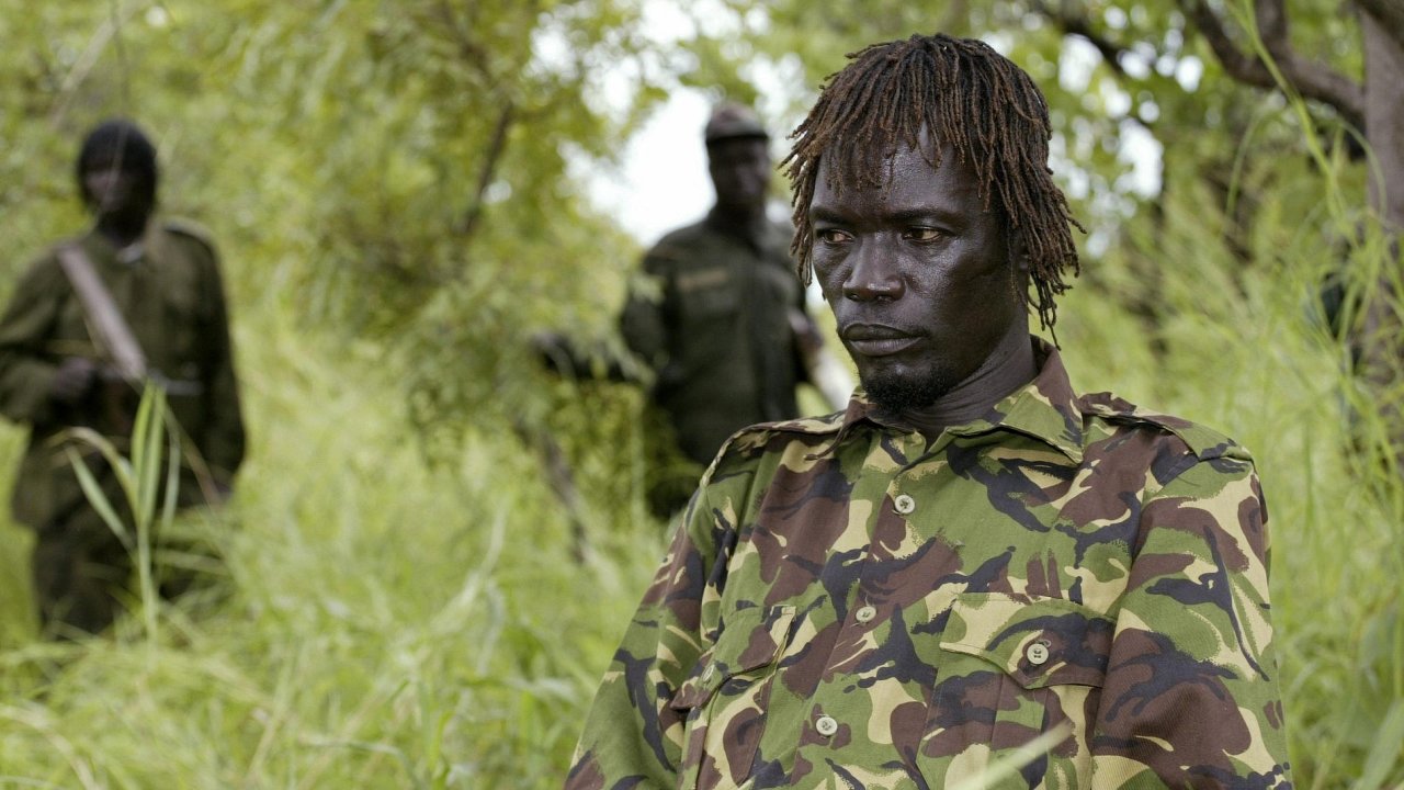 Zadren velitel agandsk Armdy boho odporu (LRA) Caesar Achellam
