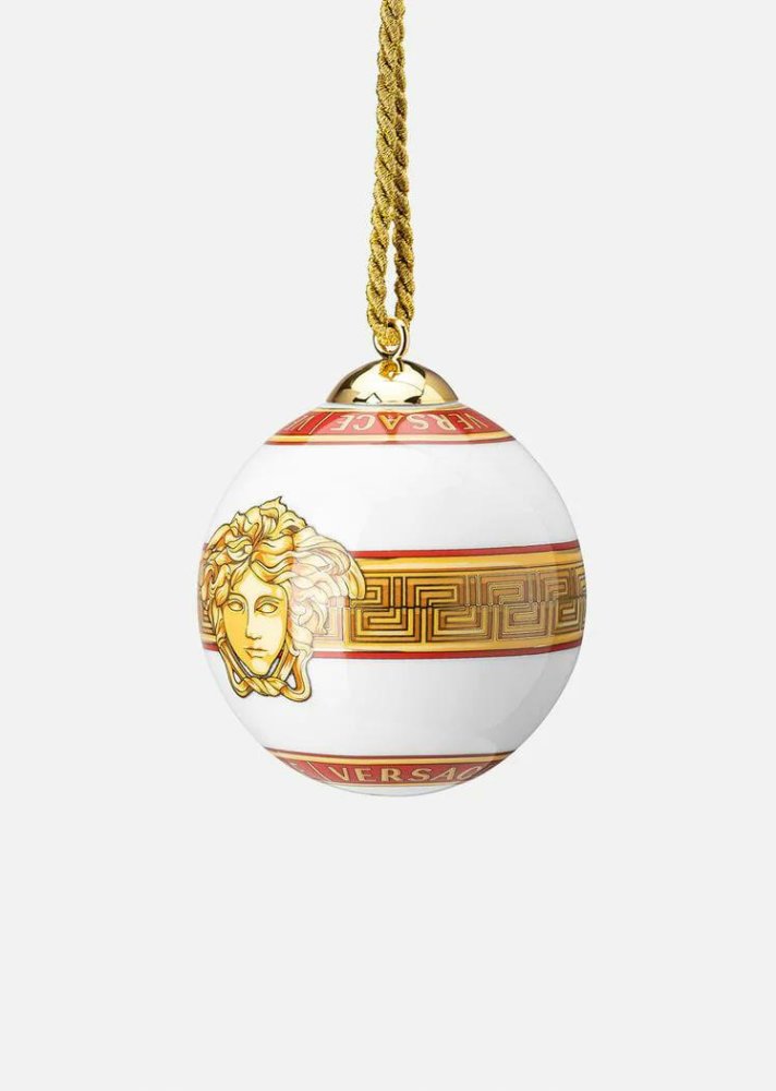Versace ozdoba Baňka, porcelán, šířka 6,5 cm, cena: 115 eur, prodává: Versace.com