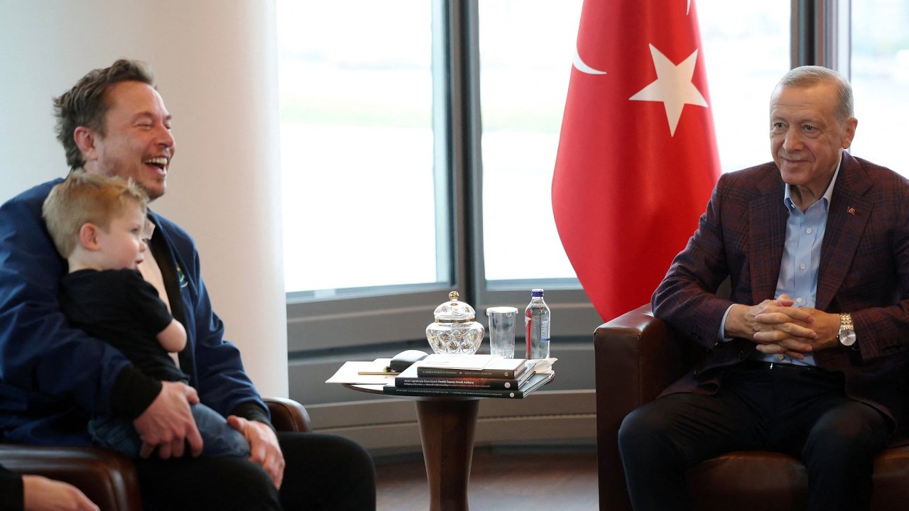 Tureck prezident Erdogan, Elon Musk