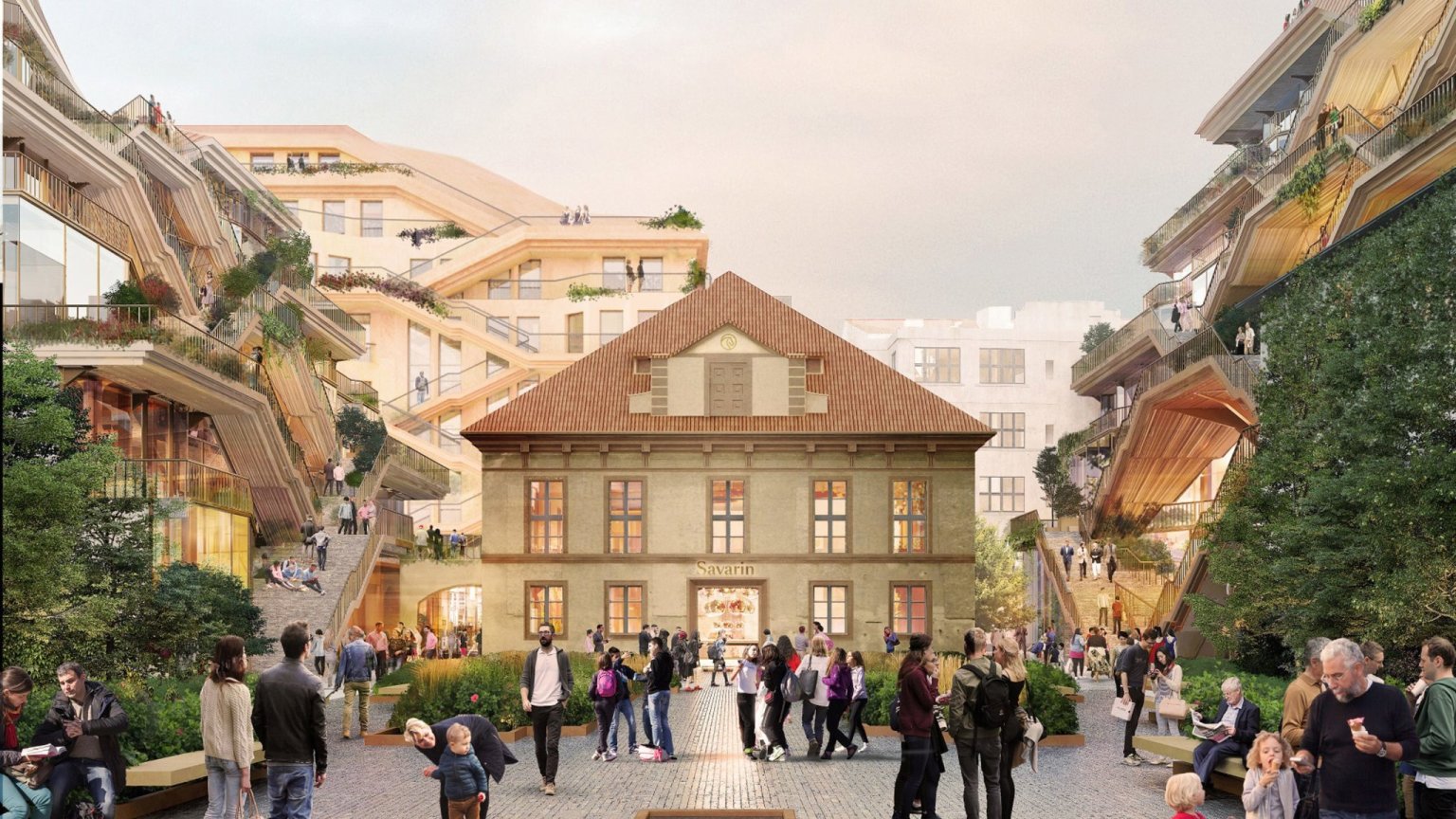 Komplex Savarin v Praze podle nvrhu Heatherwick Studio