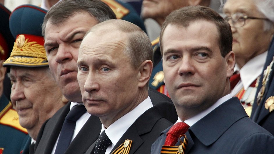 Vladimir Putin a Dmitrij Medvedv