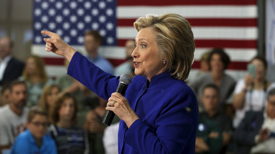 Hillary Clintonov bhem prezidentsk kampan, 11. srpna 2015.