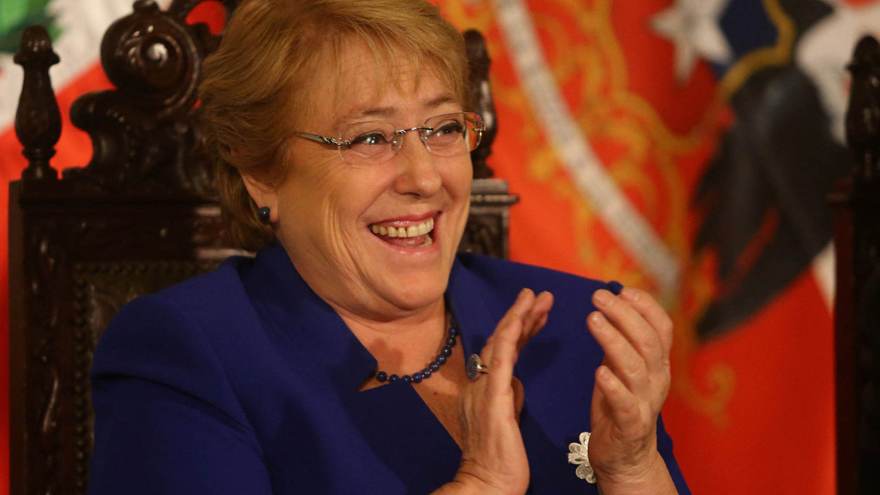 Prezidentka Chile Michelle Bacheletov m ped sebou posledn zhruba plrok vldnut.
