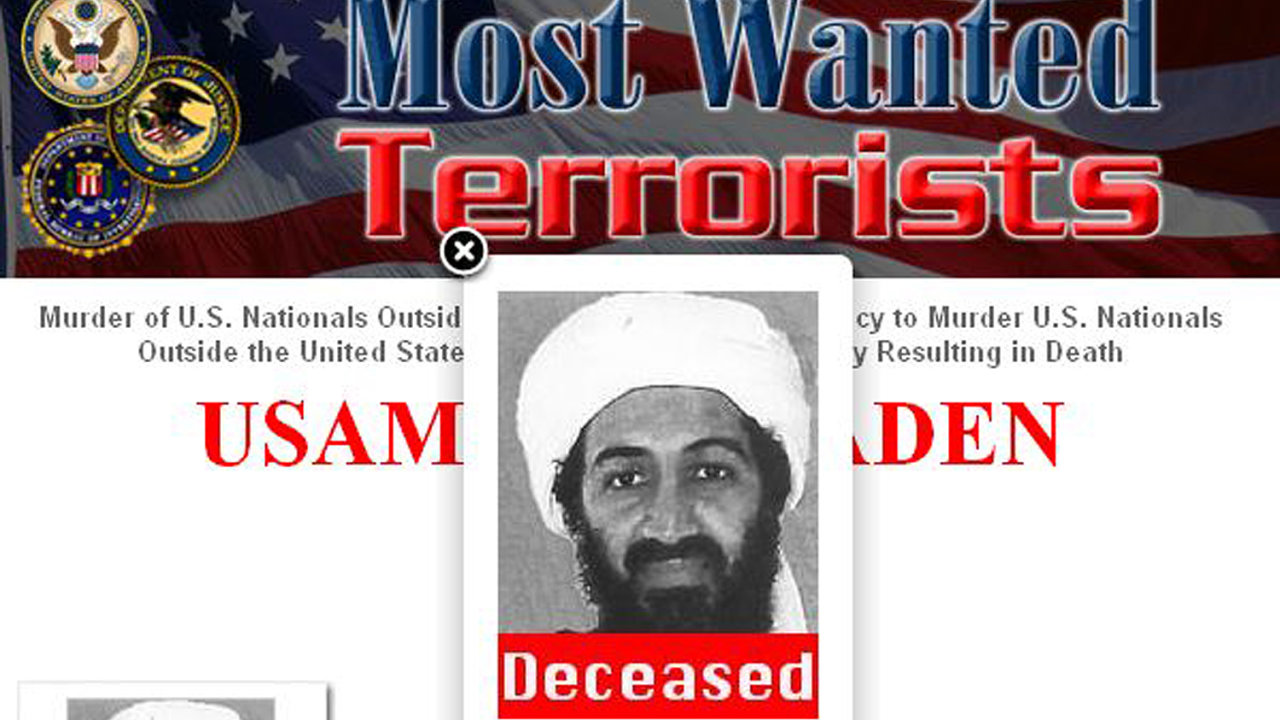 Seznam nejhledanjch terorist FBI - bin Ldin zabit