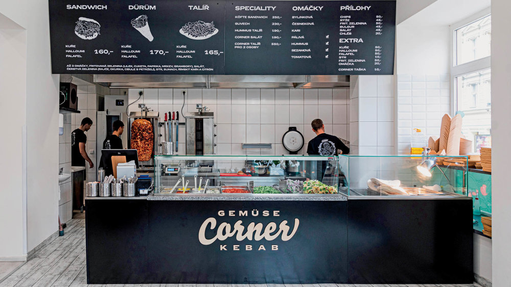 Gemüse Corner Kebab