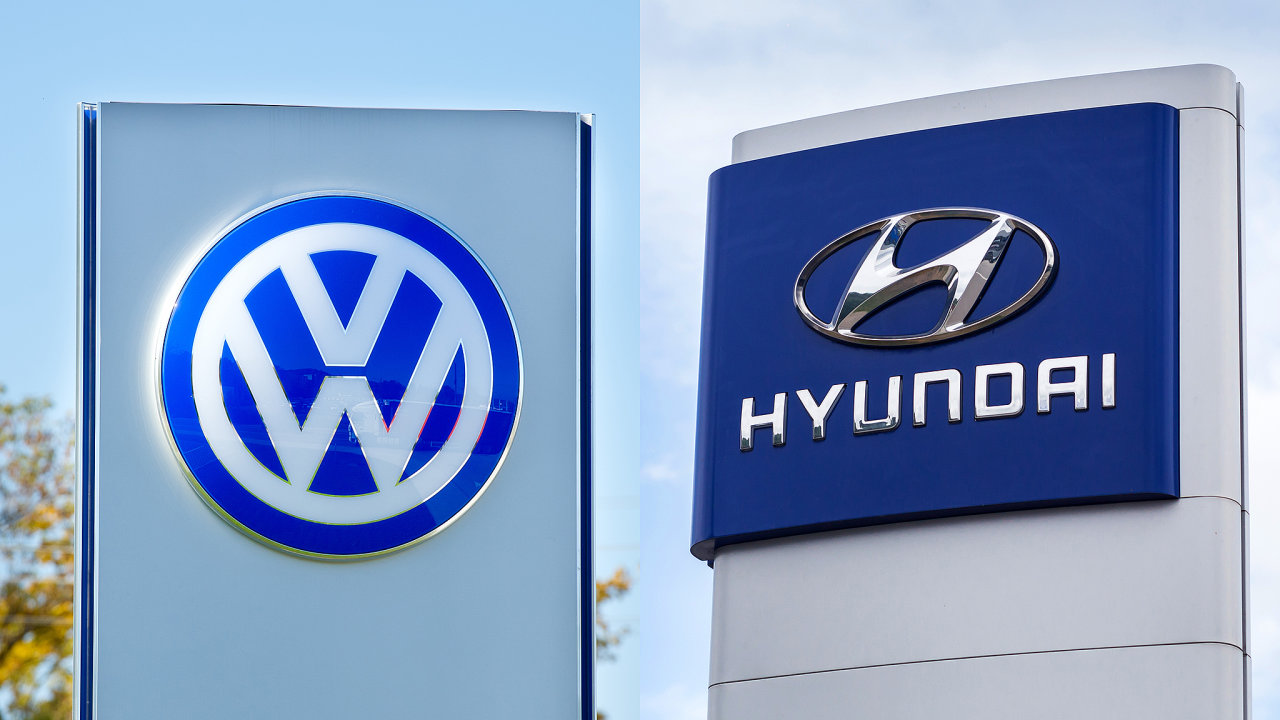 Na sv�tovou automobilovou dvojku Volkswagen se za��n� dotahovat Hyundai,...
