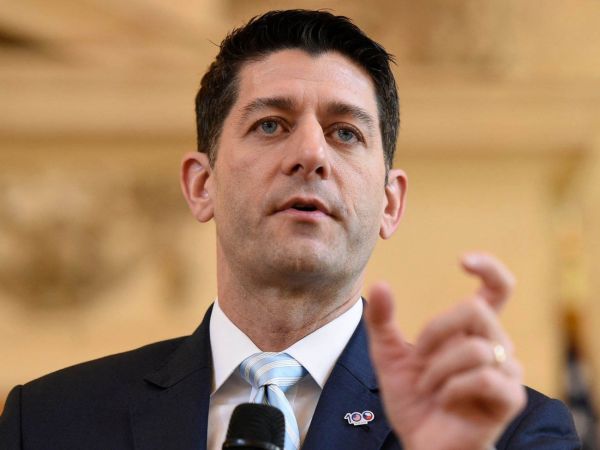 Republik&aacute;nsk&yacute; p�edseda americk&eacute; Sn�movny reprezentant� Paul Ryan.