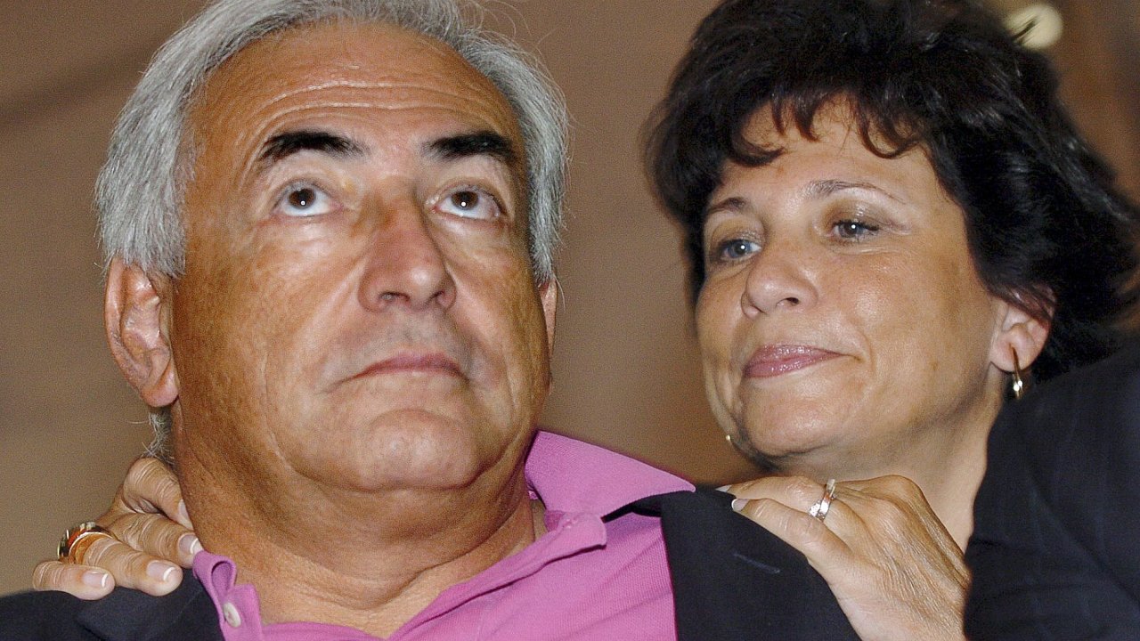 Dominique Strausse-Kahn s manelkou Anne Sinclairovou