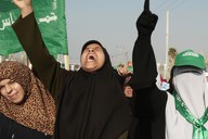 Protestuj�c� Palestinky