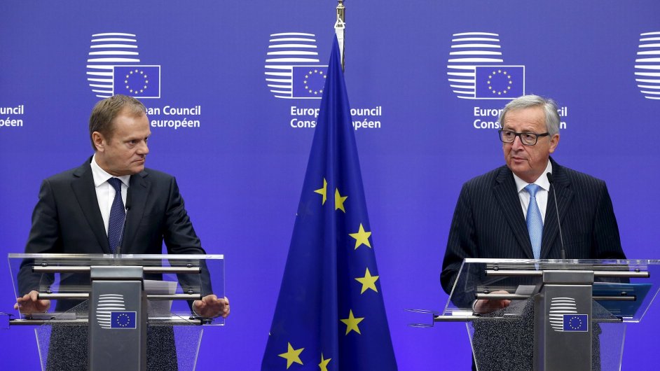 Pedseda Evropsk rady Donald Tusk a pedseda Evropsk komise Jean-Claude Juncker v ptek pedstav tureckmu prezidentovi nvrh dohody, kter vznikl na tvrtenm summitu.