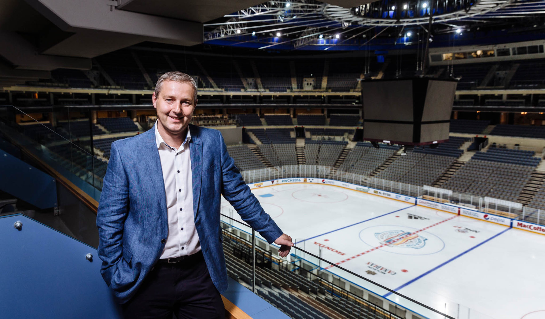 Robert Schaffer, ředitel Bestsportu, pod nějž O2 arena patří. (Foto: HN - Lukáš Bíba) jarvis_59d50353498e27acb6f6c2c2.jpeg