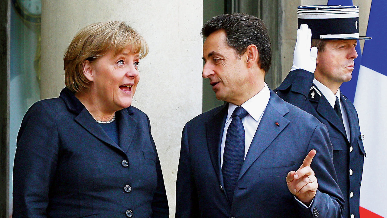 Angela Merkelov a Nicolas Sarkozy.