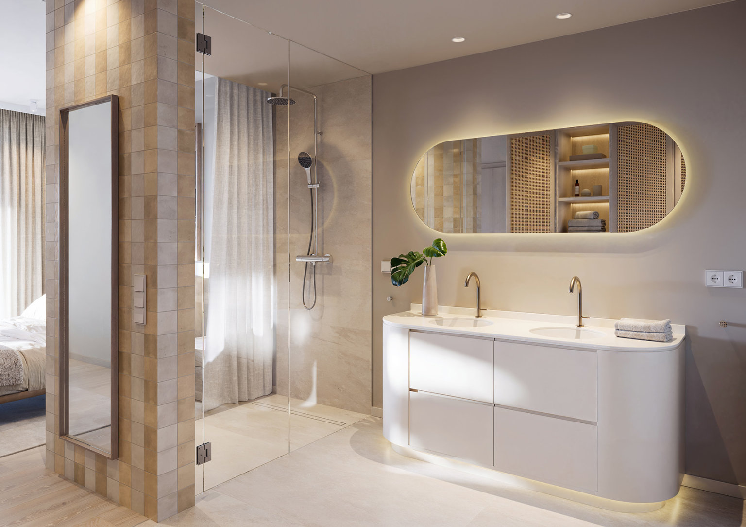 Residences Aurora Type B bathroom coastal calm