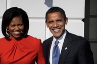 Barack Obama s manelkou Michelle.