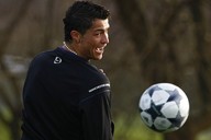 Cristiano Ronaldo na trninku. 
