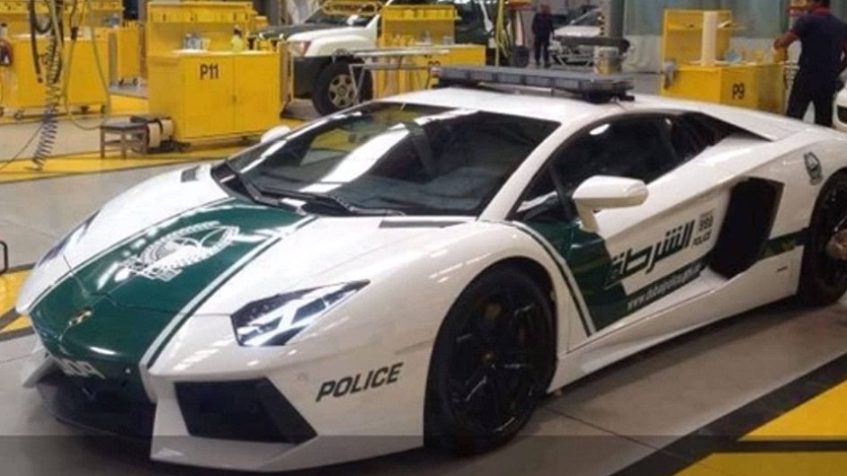 Policejní Lamborghini v Dubaji