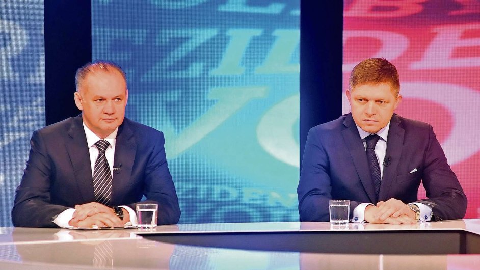 Andrej Kiska a Robert Fico, dva kandidti na slovenskho prezidenta