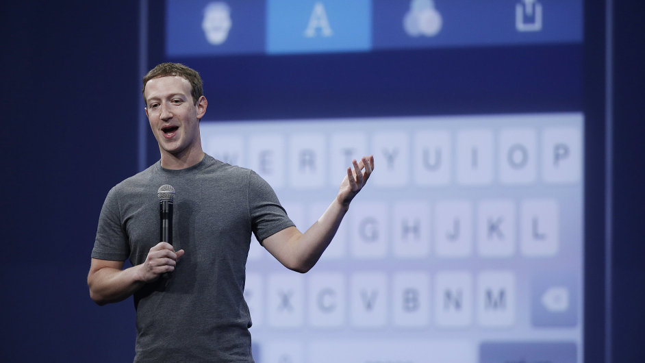 Mark Zuckerberg hovo o aplikaci Messenger na vvojsk konferenci v San Francisku.