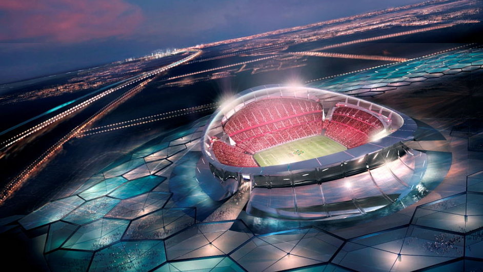 Jeden z plnovanch stadion pro MS v Kataru 2022