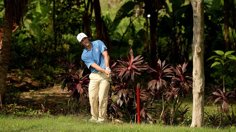 Dnsk golfista Jacob Olesen na turnaji EurAsia Cup v Malajsii